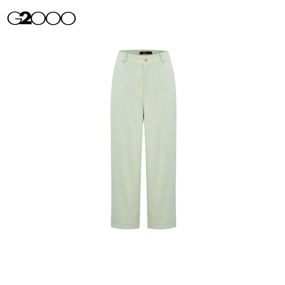 G2000 Women Remi Relax Straight Leg Pants With Decorative Button
